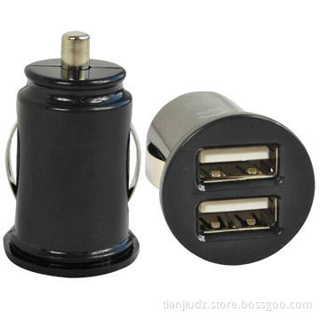 Mini 5V/2A Dual USB Car Charger for Other Devices